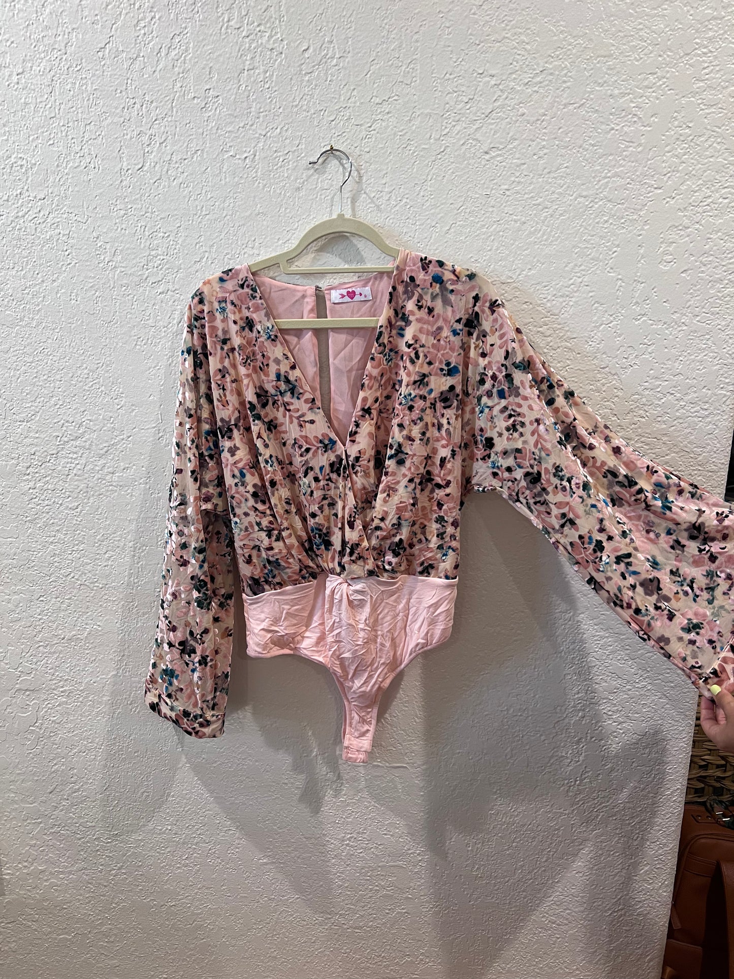 Pink Floral Bodysuit - Ruthie Grace